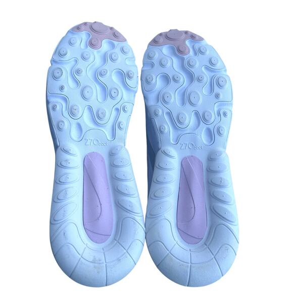 Nike Air Max 270 React Sneakers Pink/White Women's 12 - Picture 9 of 10